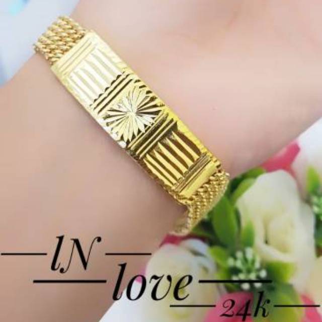 Kalung gelang cincin lapis emas 24k terlaris