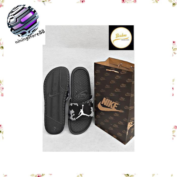 Sandal sendal pria Nike Benassi Air Jordan Army FlipFlop ZX36