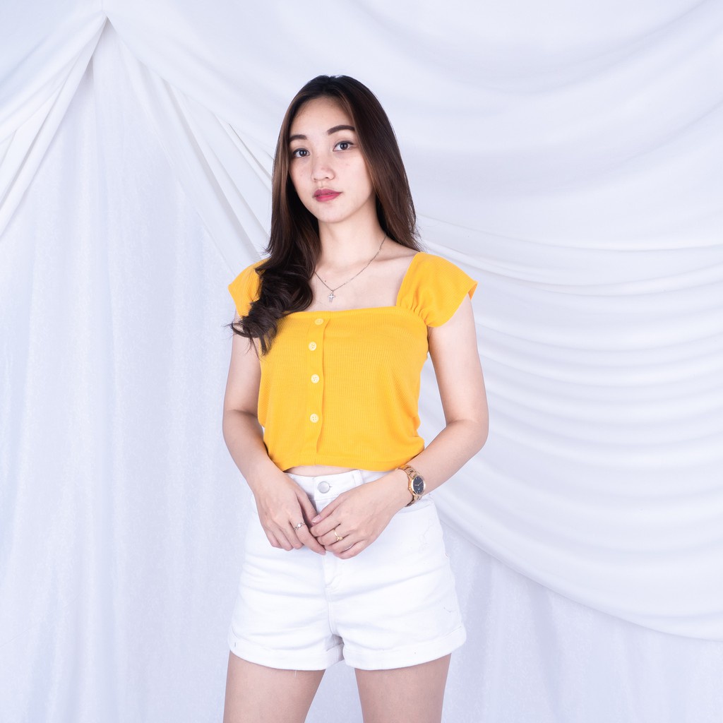 IL - SALE!! Tanktop Inez RIB / Atasan Wanita Korean Crop Top