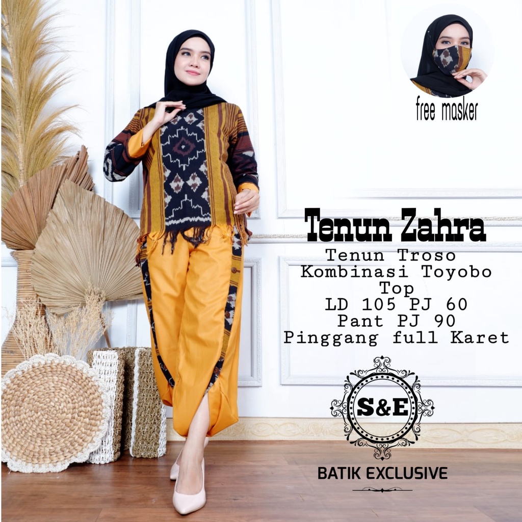 Setelan Wanita Tenun Gamis Mix Toyobo Premium Ghea