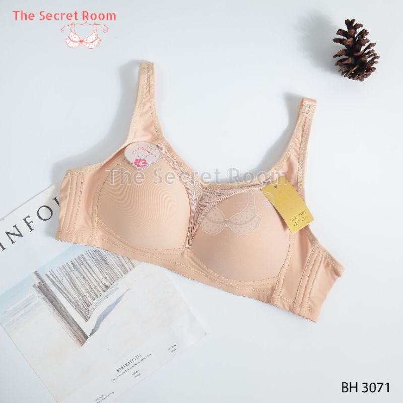 TALLY BRA BH 3071 | CUP B BESAR | TANPA KAWAT | BUSA TIPIS | SIZE 36-42 | BAHAN BERPORI MUDAH MENYERAP KERINGAT