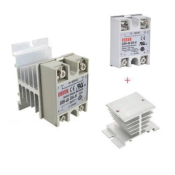 Heatsink Aluminium Pendingin untuk Solid State Relay SSR