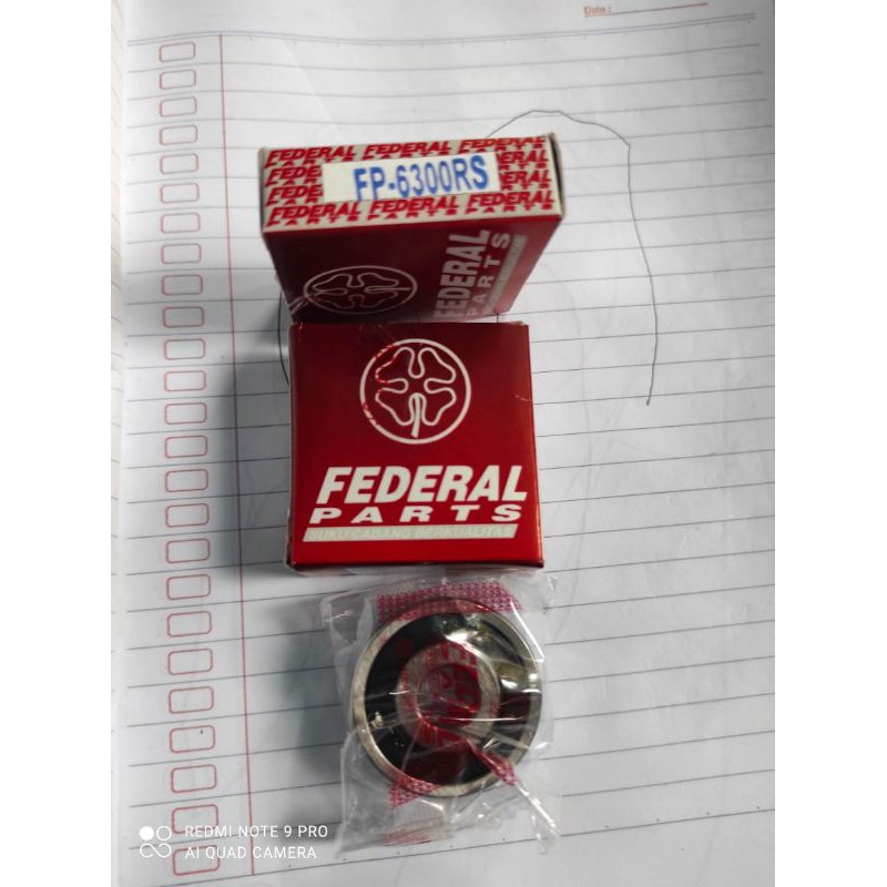 Bearing laher roda 6300 asli Federal untuk Yamaha