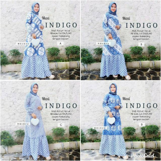 Produsen Gamis Maxi Indigo Ori Best Seller Gamis Rempel Murah Gamis Batik AYkbnVHEbwq70