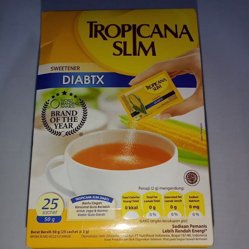 

Tropicana slim Diabtx 25s