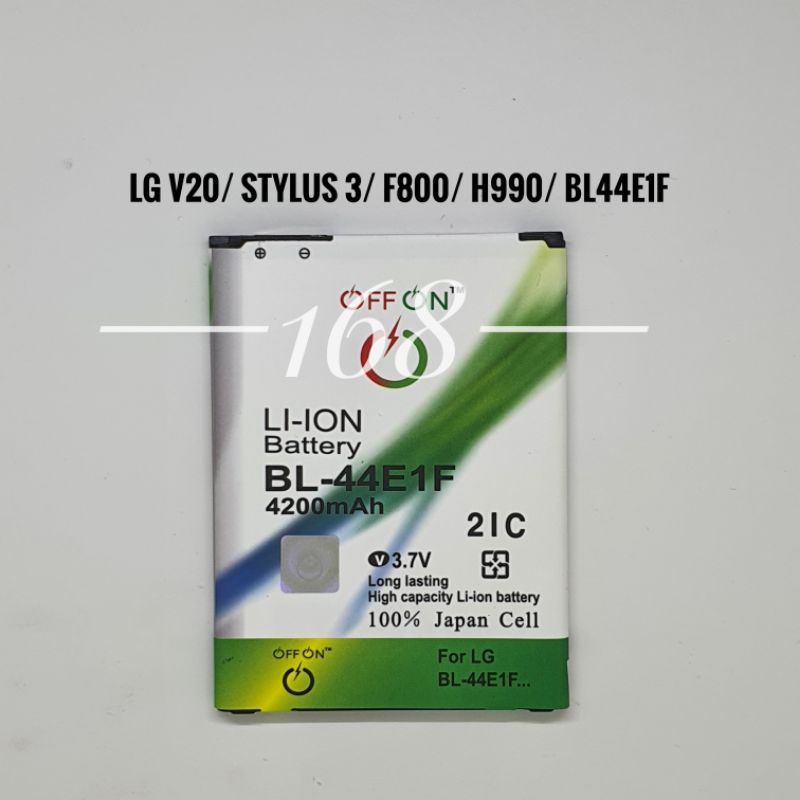 Baterai Batre Batere Double IC Offon LG V20 Stylus 3 F800 H990 H910 BL44E1F