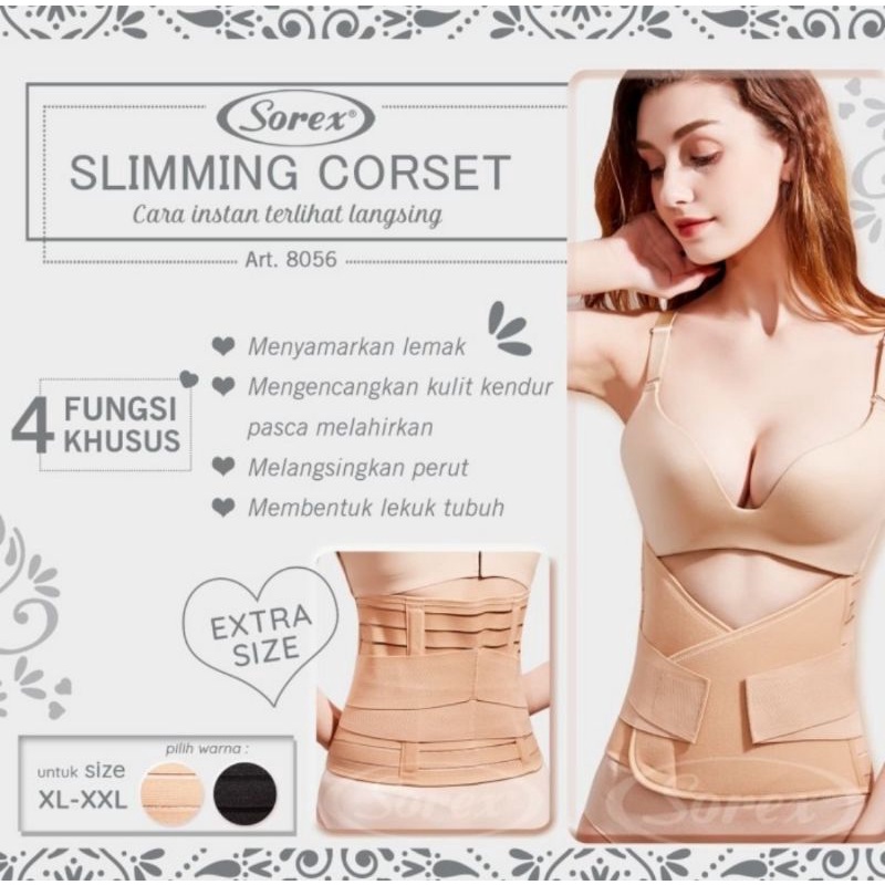 Sorex Slimming Corset Extra Size 8056/Stagen Korset Pasca Melahirkan