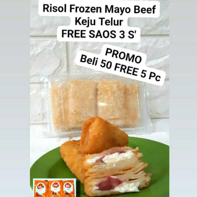 

Risol Frozen Mayo Smoke Beef Keju Telur 10 Pc Risol Beku Daging Beef FREE SAOS CABE 3 S'