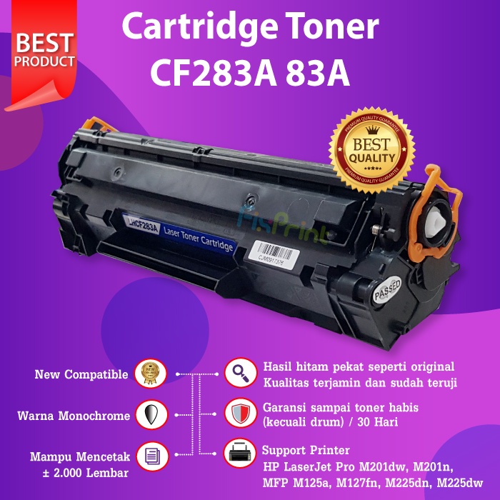 Cartridge Toner Compatible HP 83A CF283A Canon 137 337 737 Printer M201n M125a M127fnM127fw M225dn