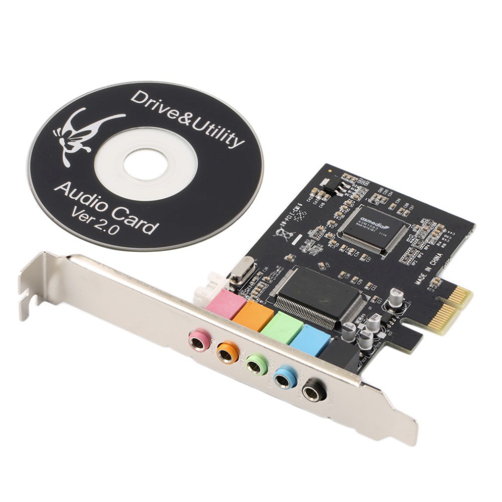 Pcie Sound Card 5.1 Ch CMI8738 PCI Express Soundcard