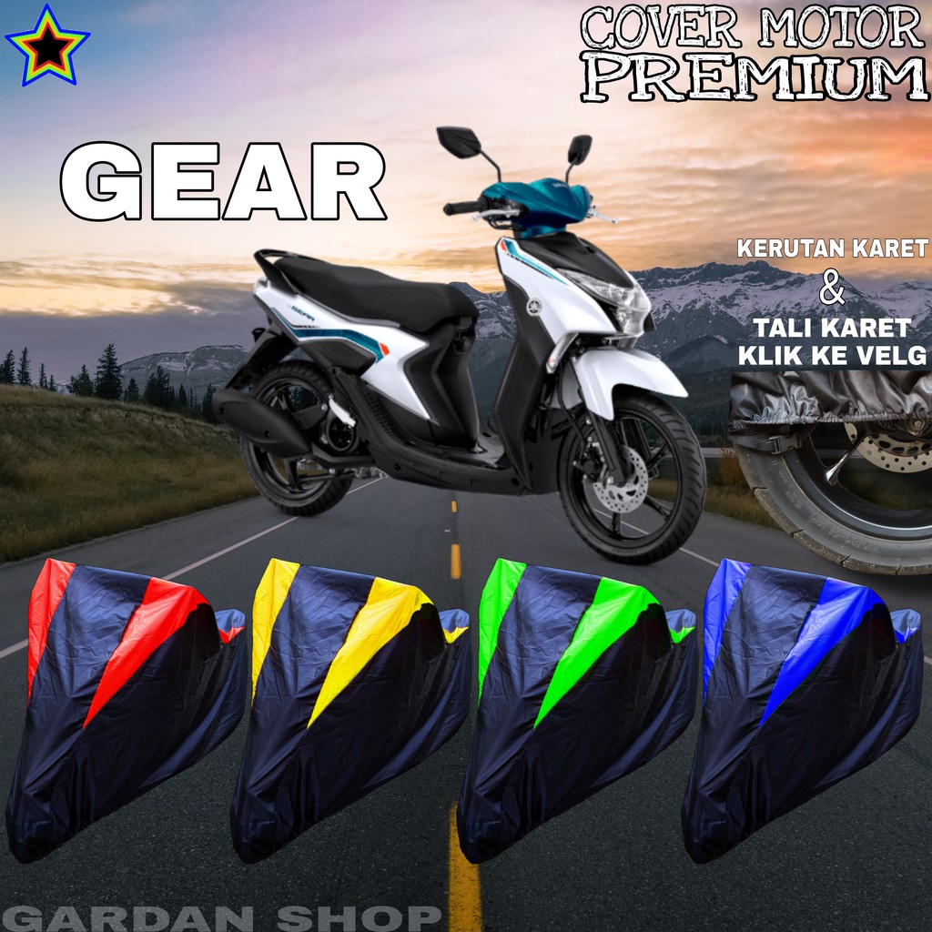 Sarung Motor GEAR Hitam KOMBINASI Body Cover Penutup Gear PREMIUM