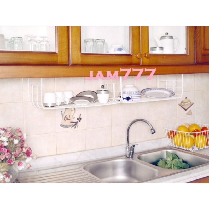 Rak Gantung Dapur Piring Gelas Panci Modelline besi dinding