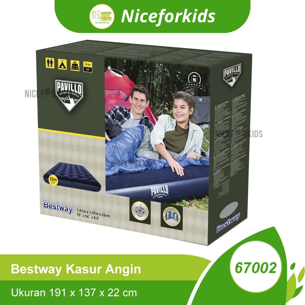 kasur angin bestway, kasur angin 191x137x22, kasur pompa bestway