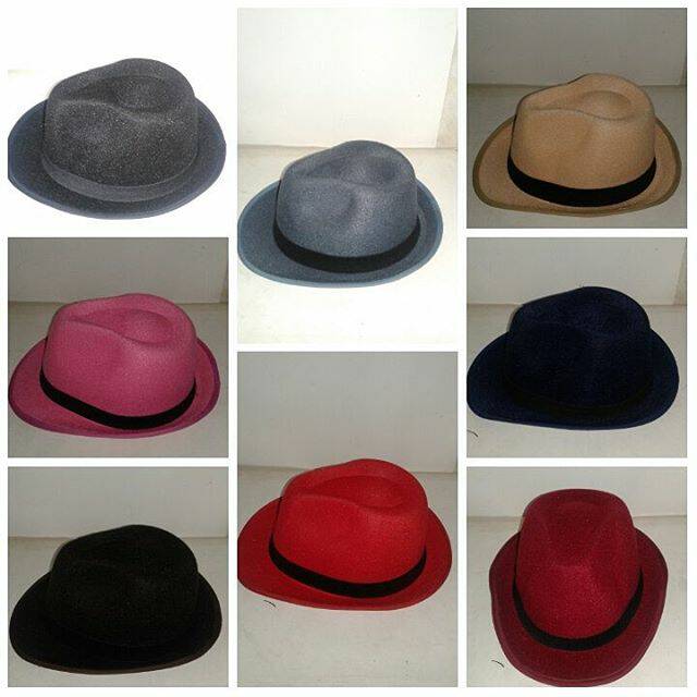 Fedora quino topi fedora hitam