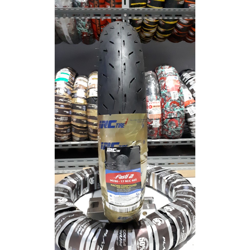 Ban IRC Fasti 2 90.80.14 Ban Balap Cornering dan Harian Motor Matic Beat Vario Mio NOT Corsa FDR