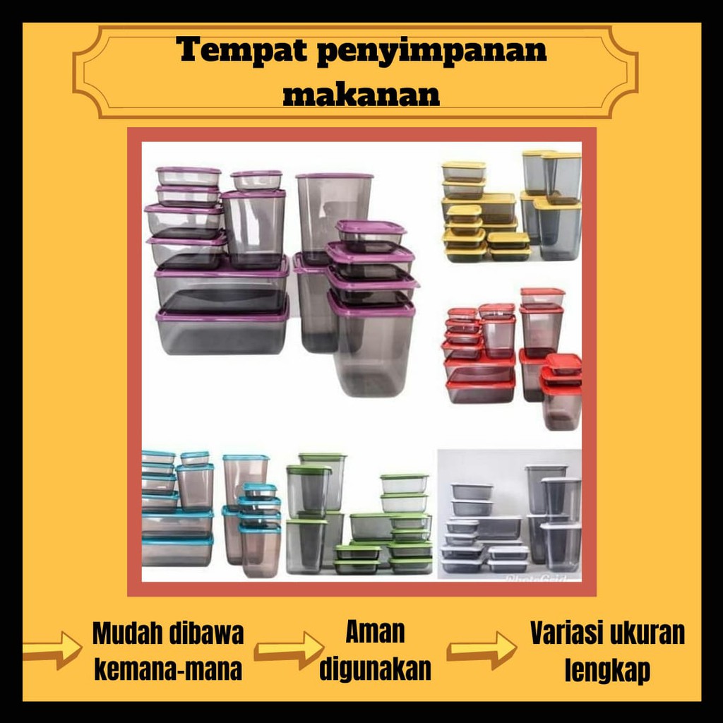 kotak wadah toples tempat kue kering lebaran idul fitri set kotak plastik perlengkapan dapur unik