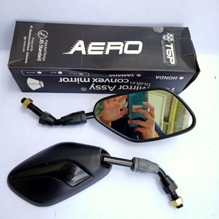 SPION AERO HITAM TGP YAMAHA KACA CEMBUNG