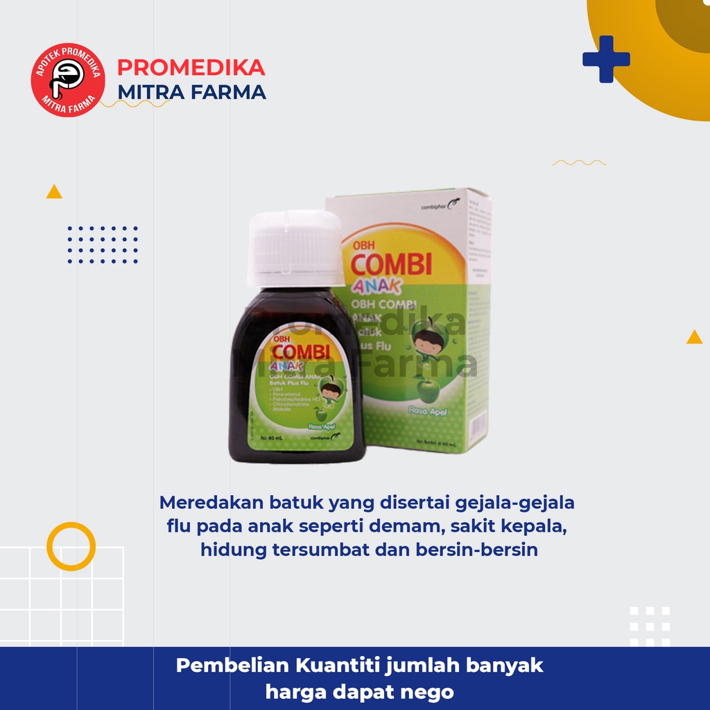 OBHCombi Batuk Flu Anak 60 ml Syr/Botol /Obat Batuk dan Flu Anak