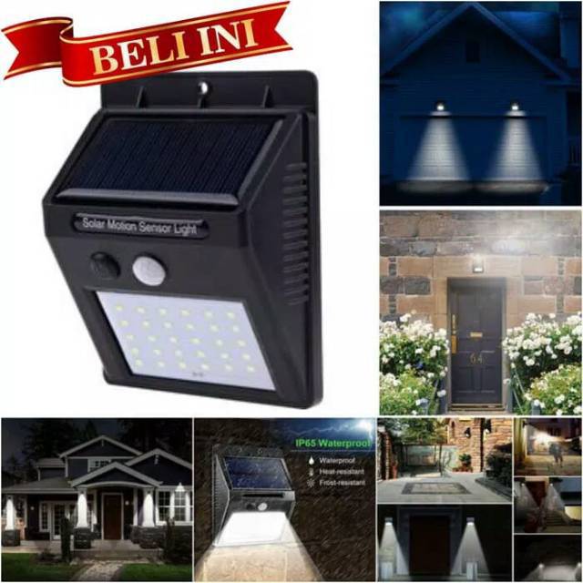 Lampu Dinding Sensor Tenaga Surya