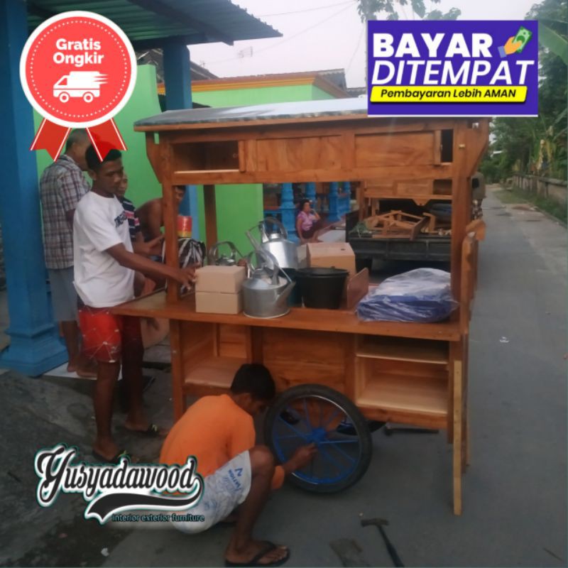 Gerobak usaha kuliner dagang angkringan