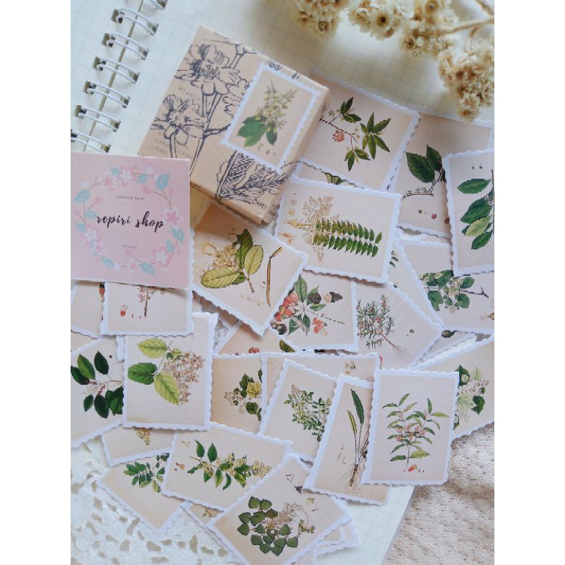 

Sticker Motif Prangko Tanaman Scrapbook Diy dan Jurnal