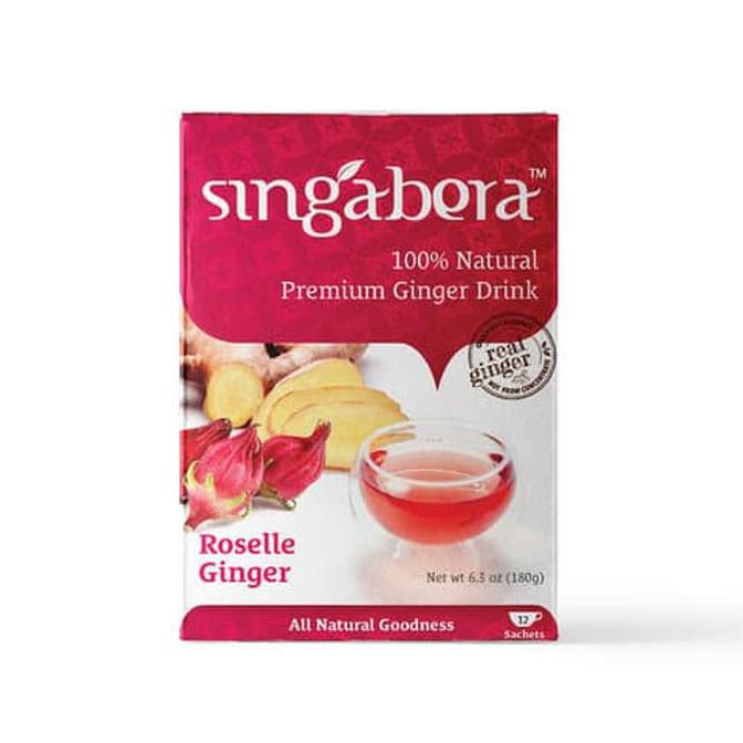 

Singabera Roselle Ginger Drink | Minuman Jahe Rosela 12 sachet