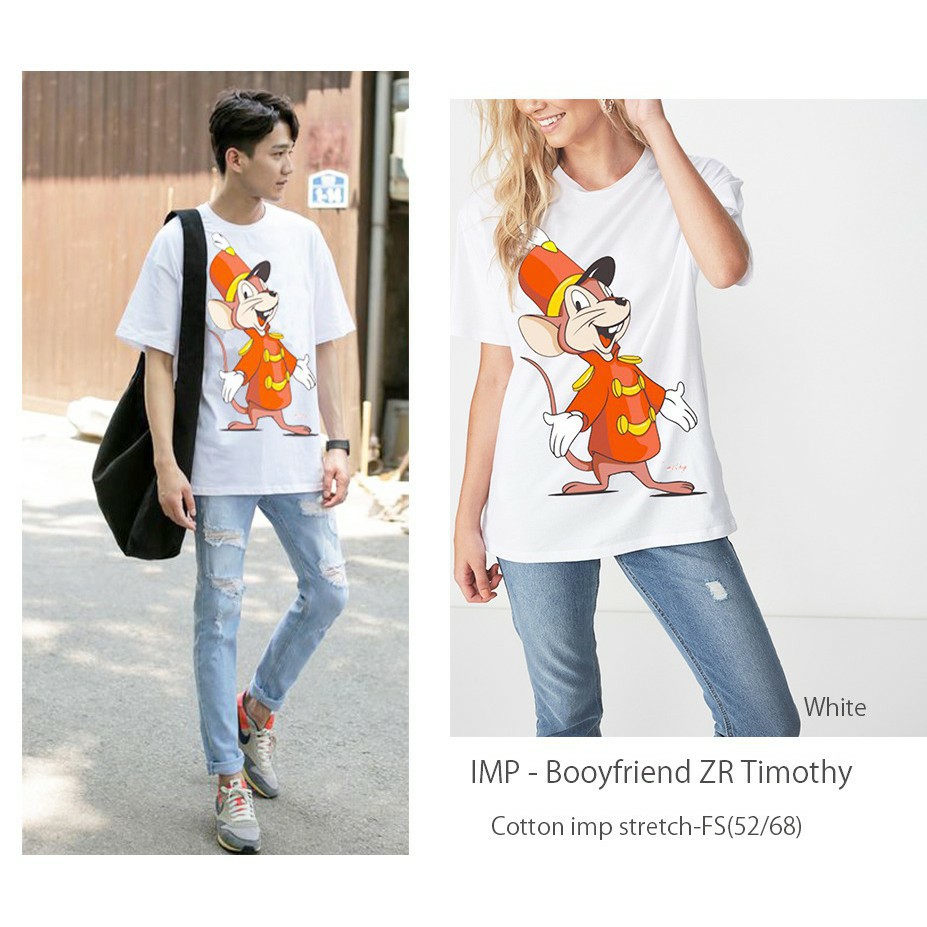 WHITELABEL Mickey Printed Oversized T-Shirt (UNISEX)