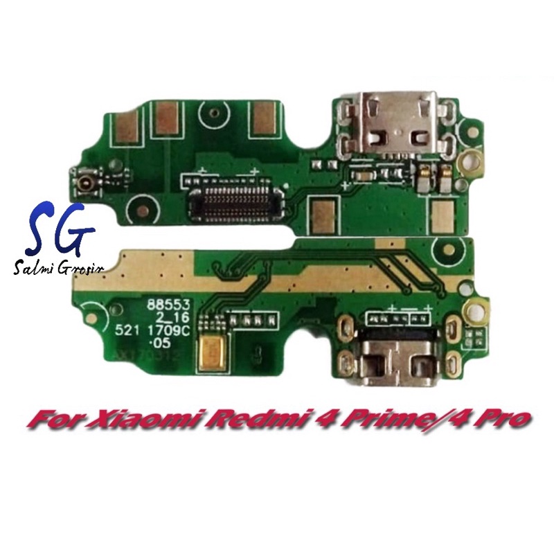 Flexible UI Board Connector Charger Xiaomi 4 Prime / Fleksibel Konektor Cas Redmi 4 Pro Plus Mic