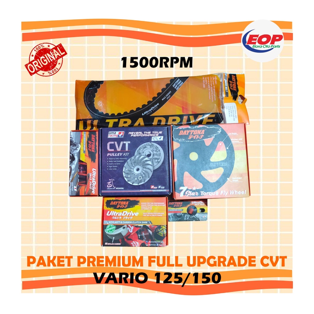 Paket Premium full upgrade cvt Vario 125 150 1500 RPM