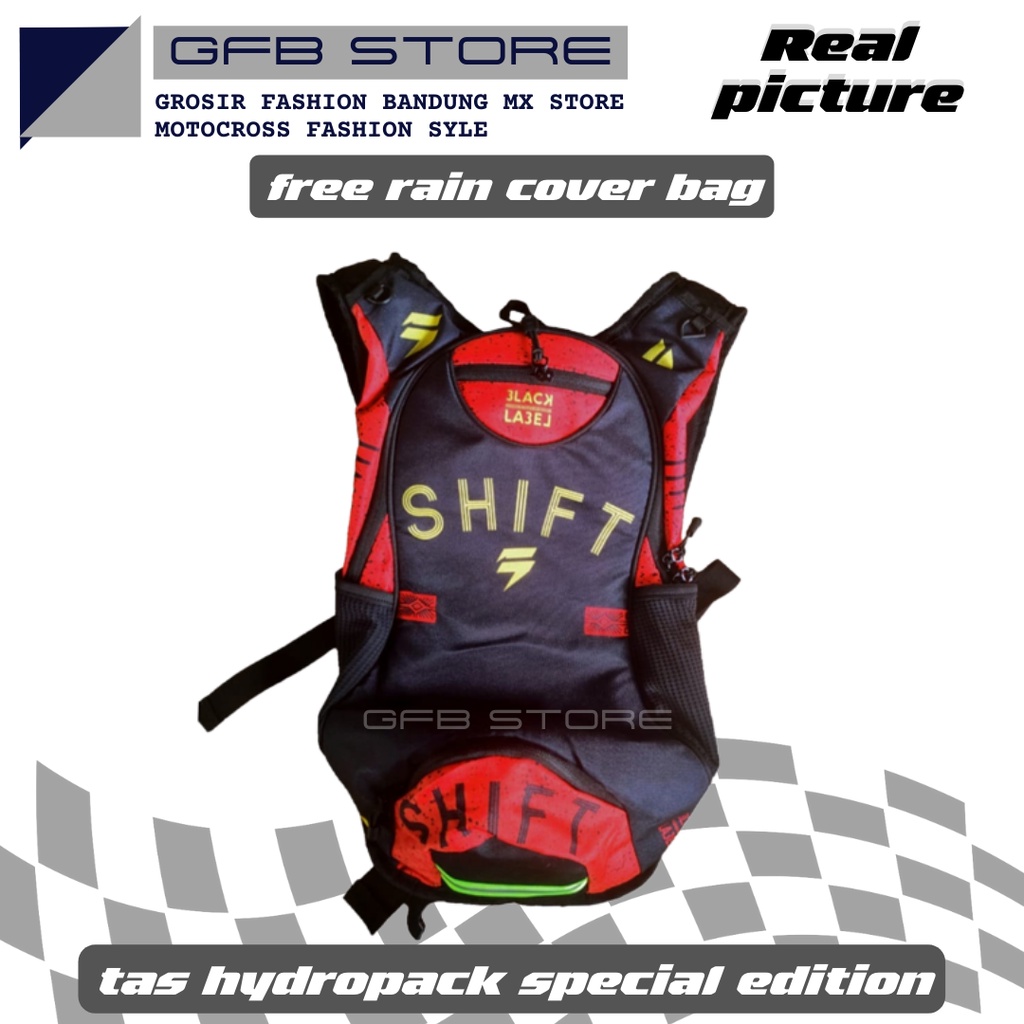 Tas punggung hydropack special edition free cover rain bag ransel hydrobag sepeda downhill