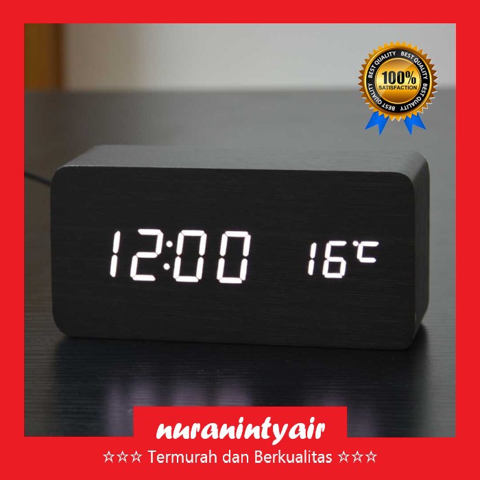 Jam Meja Digital Alarm Weker - Jam Alarm Jam Digital LED Beker Clock