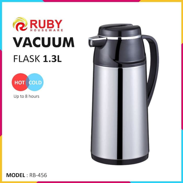 RUBY RB-456 Vacuum Flask 1.3Lt [Panas &amp; Dingin]