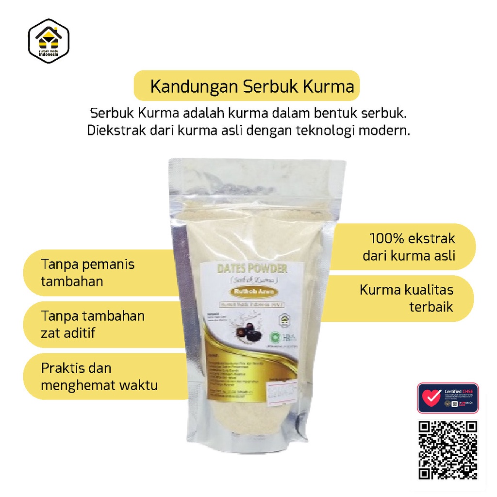 Serbuk Kurma Muda Untuk Promil Bubuk Kurma Muda Kemasan 250 Gram