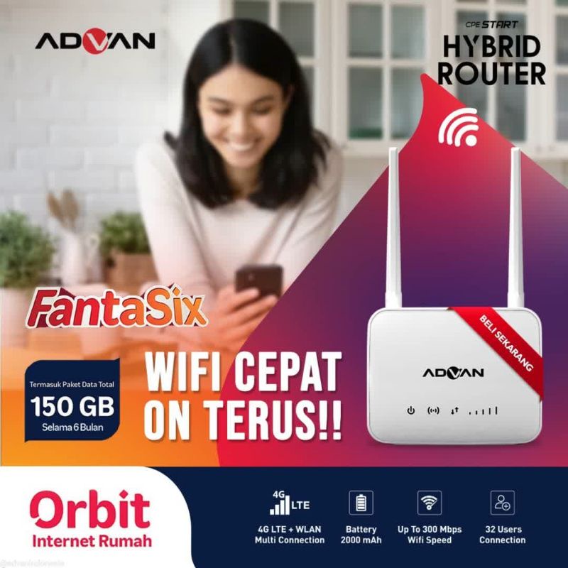 modem cpe advan unlock bonus 150Gb