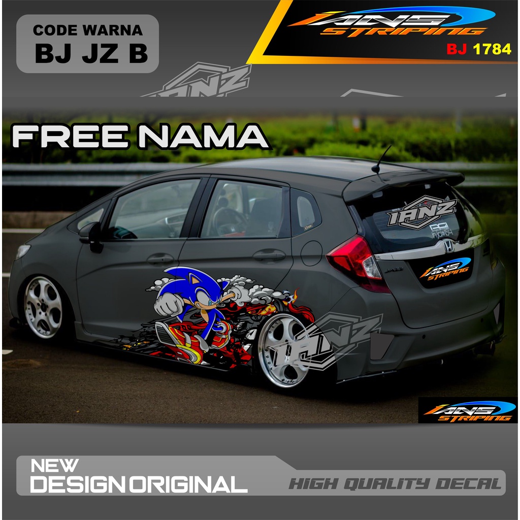 DECAL STIKER MOBIL AGYA AYLA HONDA JAZZ AVANZA DLL / VARIASI STIKER MOBIL / DECAL STIKER MOBIL / STIKER MOBIL