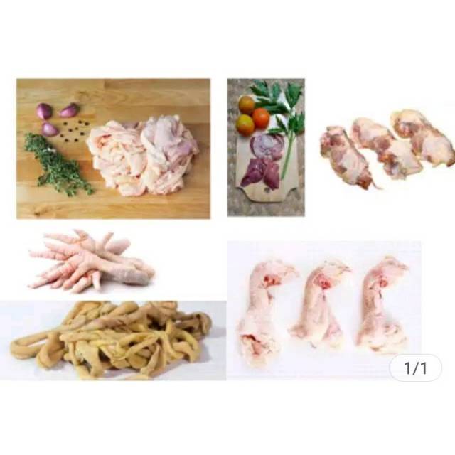 

Usus ayam, Kulit ayam, Ati Ampela, Ceker, Kepala ayam