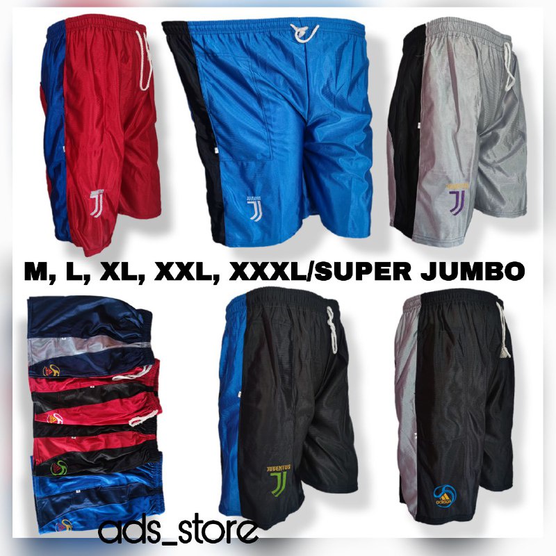 JUMBO Celana Kolor Pendek Pria Celana Santai Celana Tidur Celana Olahraga Sepak Bola Futsal Gym Fitnes Renang Lari Panjang 7 8 7/8 Bahan Paragon Tebal Ukuran L XL XXL XXXL BIG SIZE JUMBO