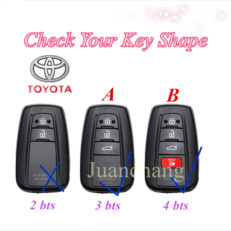 Casing Kunci Remote Mobil Bahan Tpu Untuk Toyota Highlander XLE Corolla Prius Camry CHR LE Cross Camry TRD 2019 Rav4 Avalon Altis Land Crui