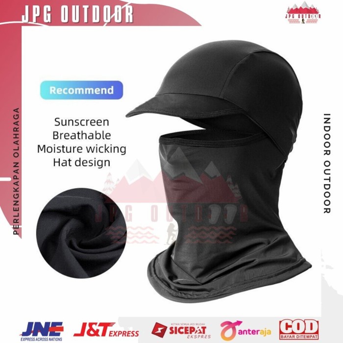 ROCKBROS Masker Topi Sepeda Full Face Cycling Cap Anti UV Hat