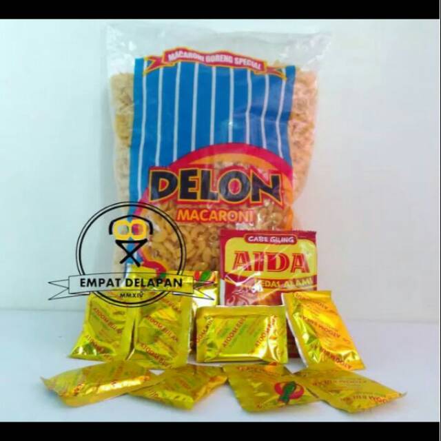 

Paket makarono macaroni makroni delon mentah krupuk metah