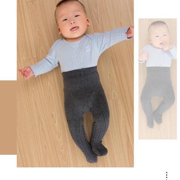 Celana Legging Polos Tertutup Legging Newborn Perempuan Laki Laki Legging Bayi Tutup Kaki Tebal