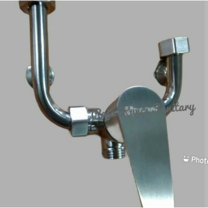 Kran Mini Mixer/Kran Gantung/Kran Shower Tanpa Bobok Stainless/Hitam/Black/Kran Panas Dingin