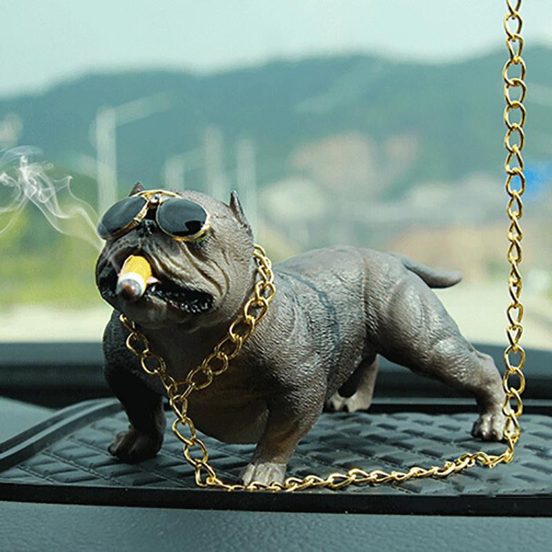 Car Dog Decoration Creative Personality High Grade Car Interior Fashion Simulation Dog Doll