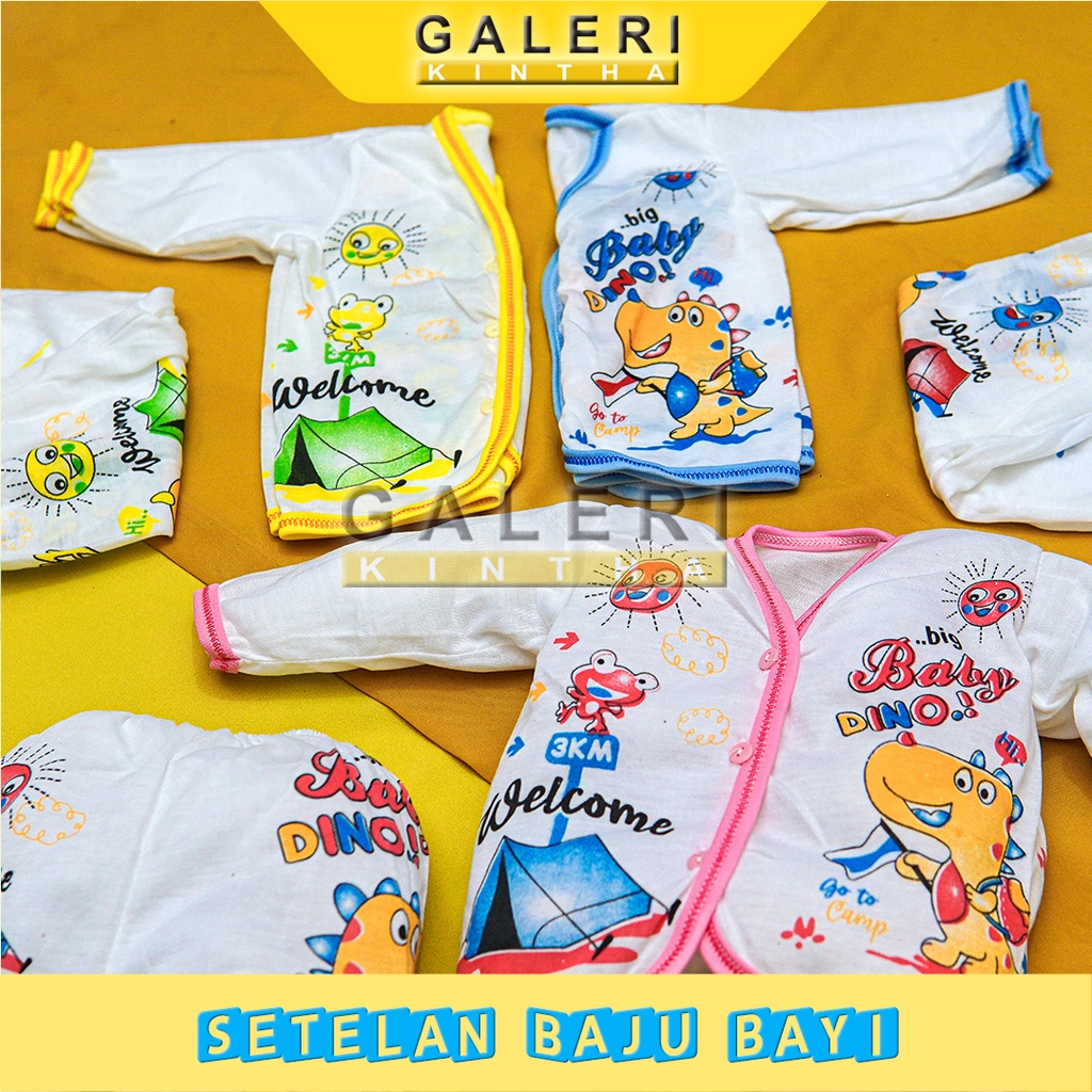 Setelan Baju Bayi Laki laki Newborn Lengan Panjang