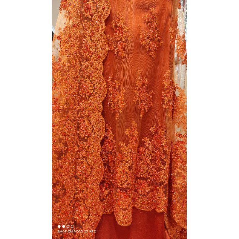 Kain Lace Brokat Batu Payet Dress