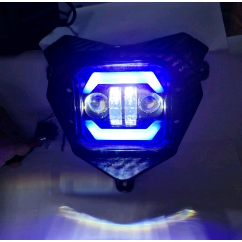 REFLEKTOR DAYMEKER CRF150 LAMPU DEPAN CRF150 CARBON NEW 2IN LED