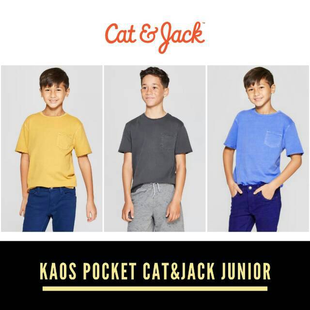 Kaos Polos Anak Cat&Jack Original Branded
