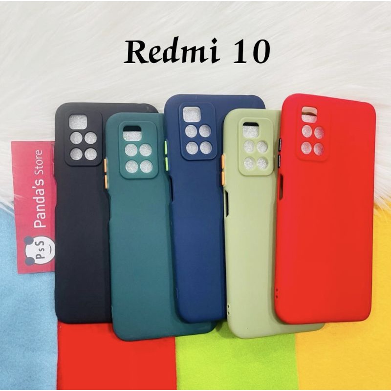 Case Redmi 10 Babycase + Pelindung Kamera, Makaron Full Color (PsS)