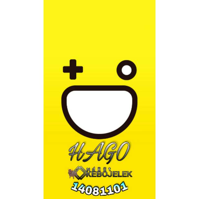 

HAGO stiker/garskin handphone All merk custom nama N ID