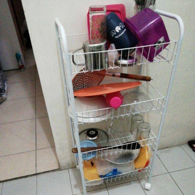 (Grosir) Rak keranjang Informa, Rak tingkat 4/Rak Susun/Rak Panci/Rak Mainan/Rak Kue/Rak Dagang
